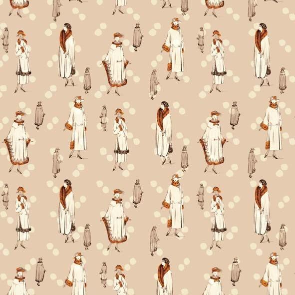 Carta decorativa Collezione Fashion - Figurini vintage