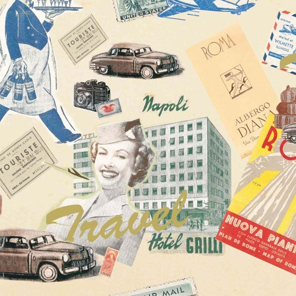 Carta decorativa Collezione Vintage - Roma post card