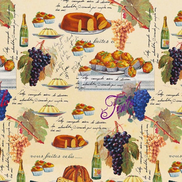 Carta decorativa Collezione Vintage - Uva